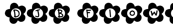 DJB Flower Power font preview